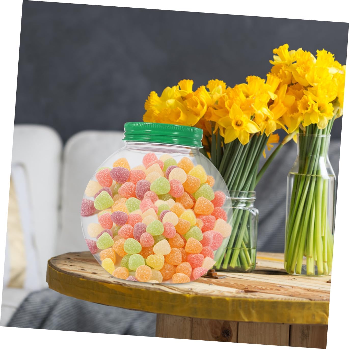 10pcs Christmas Candy Jars Shaped Containers for Party Treats Seal Lid for Candy Cookies Crafts and Celebrations