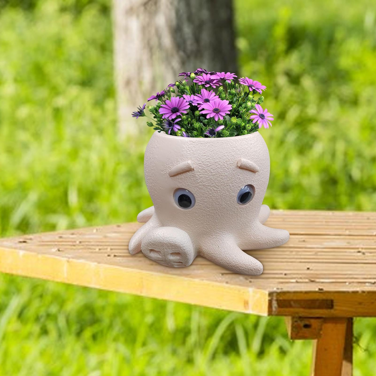 Amazon.co.jp: S-DEAL タコプランター、タコ壺 | タコ多肉植物