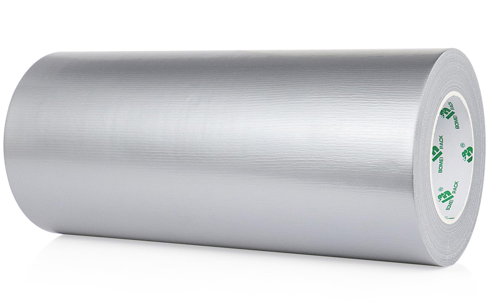 BOMEI PACK Cinta adhesiva de tela plateada de 300 mm x 50 m, reforzada, resistente al agua, cinta adhesiva resistente para fijar reparaciones, manualidades, etiquetado, cajas de sellado para trabajos