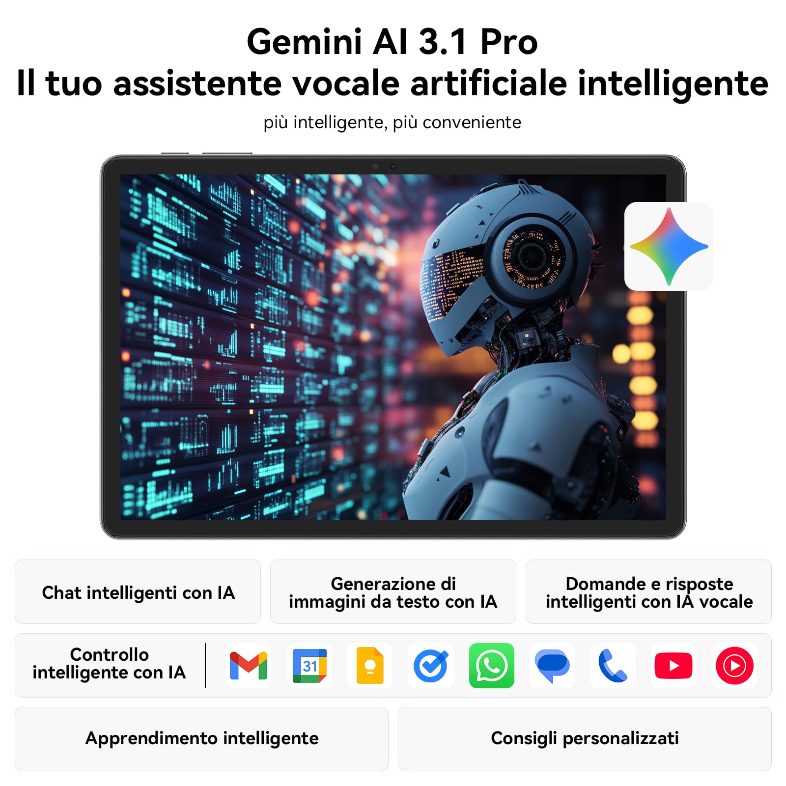 TABWEE Android 16 Tablet 11 Pollici - 24GB RAM+128GB (2TB TF) | Octa-core, 90Hz Display, 8000mAh, 13MP+8MP, Widevine L1, Gemini AI, GPS, Tablet in Offerta (Garanzia di 4 Anni)