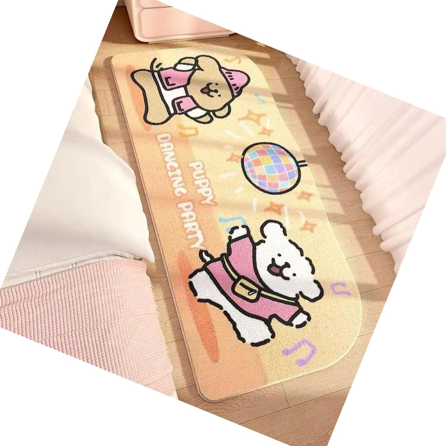 Cartoon Dog Doormat Design Slip Proof Floor Mat Soft Home Rug Entry Mat for Kids Room Entryway Decoration Cartoon Puppy Room Carpet