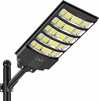 10,000W Solar Street Lights with Motion Sensor, Outdoor Waterproof Security Lighting - 1 Pack