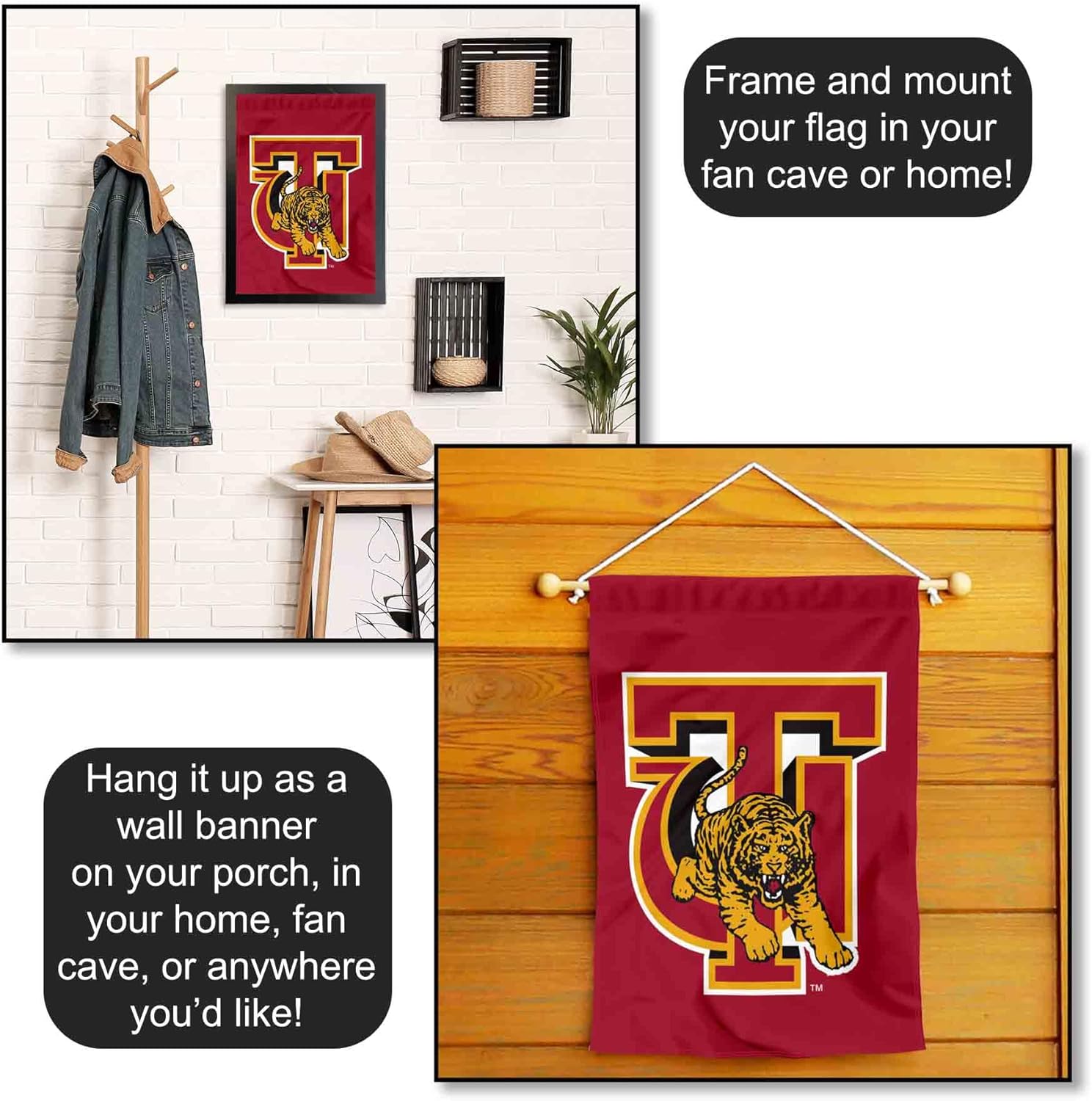 Tuskegee Golden Tigers Double Sided Garden Banner Flag - Image 5