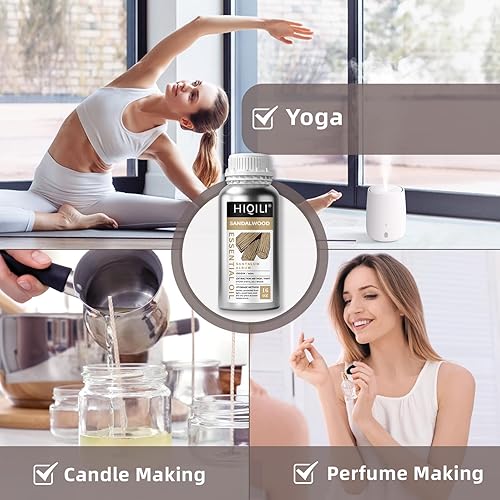 Miniatura 2 de HIQILI Aceites esenciales de sándalo, aroma de larga duración para perfumes, difusores, fabricación de jabón y velas, 16 onzas líquidas