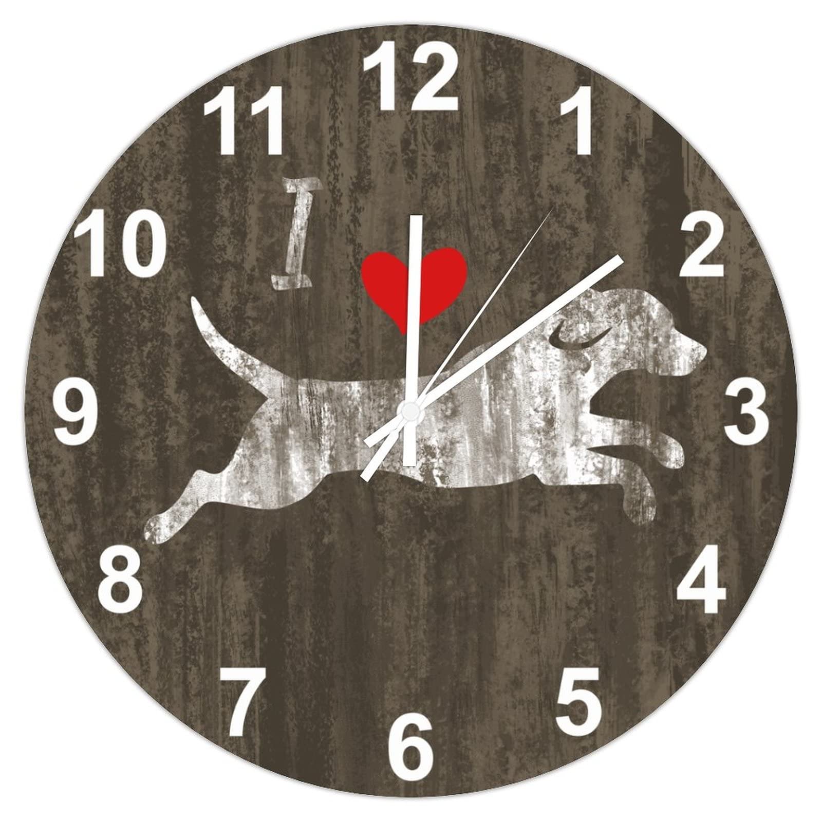 Horloge Beagle pour amoureux des animaux idée cadeau déco murale ronde