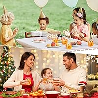 Vista 5 de Nuogo Juego de 40 copas de vino de plástico en forma de diamante, desechables de 12 onzas, vasos de whisky de plástico transparente para cumpleaños