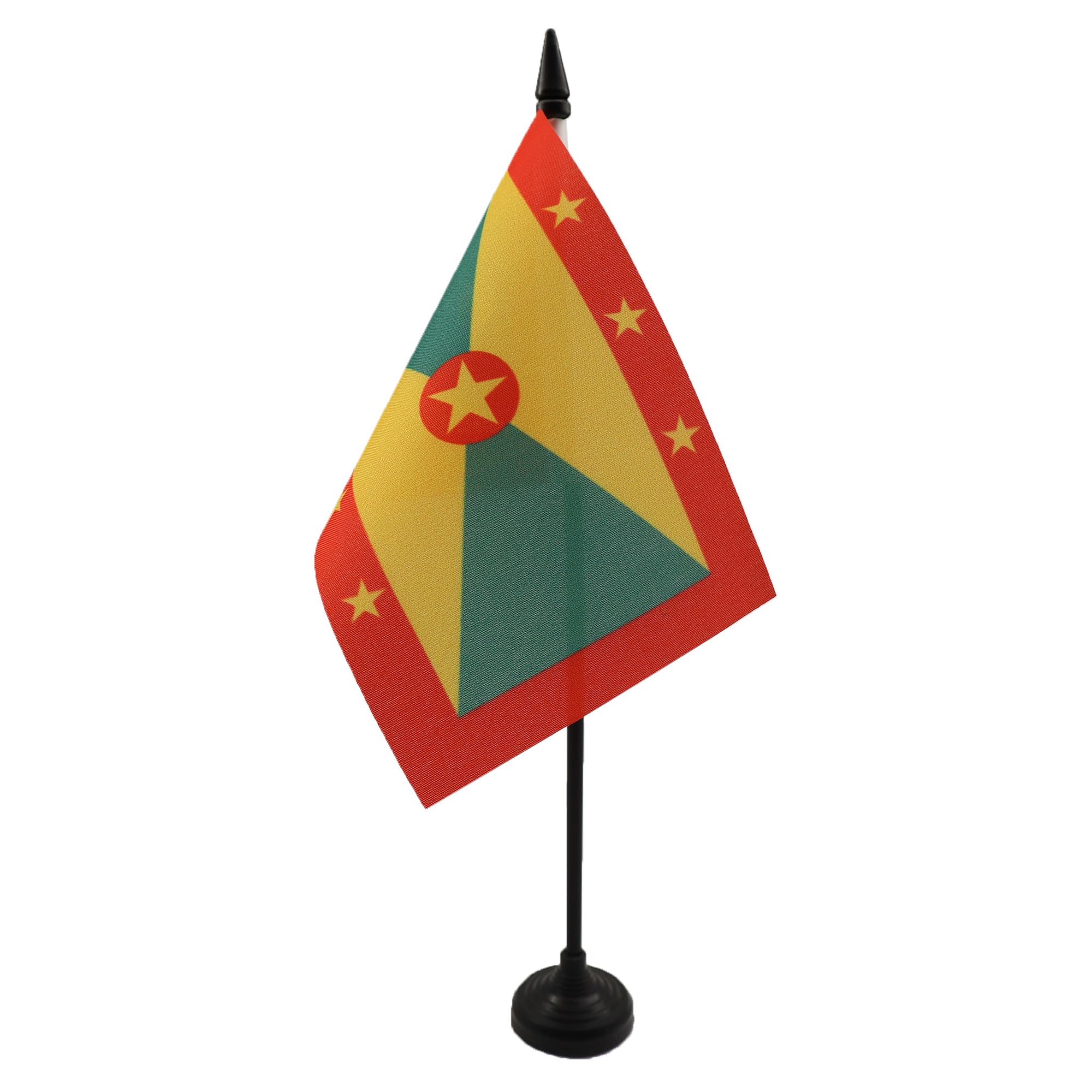 AZ FLAG Grenada Table Flag 4x6 in 100D Polyester Plastic Base