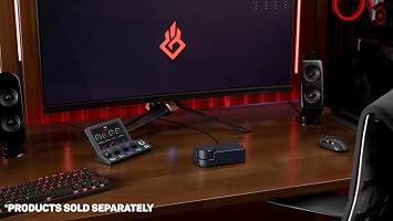 BEACN Studio USB XLR Audio Interface for Creators, Built in DSP mic Chain, Ultra-Low-Noise preamp, Mutli-Channel Dual PC and Console USB-C Connections, for Streaming, Gaming, and Podcasting (Dark)