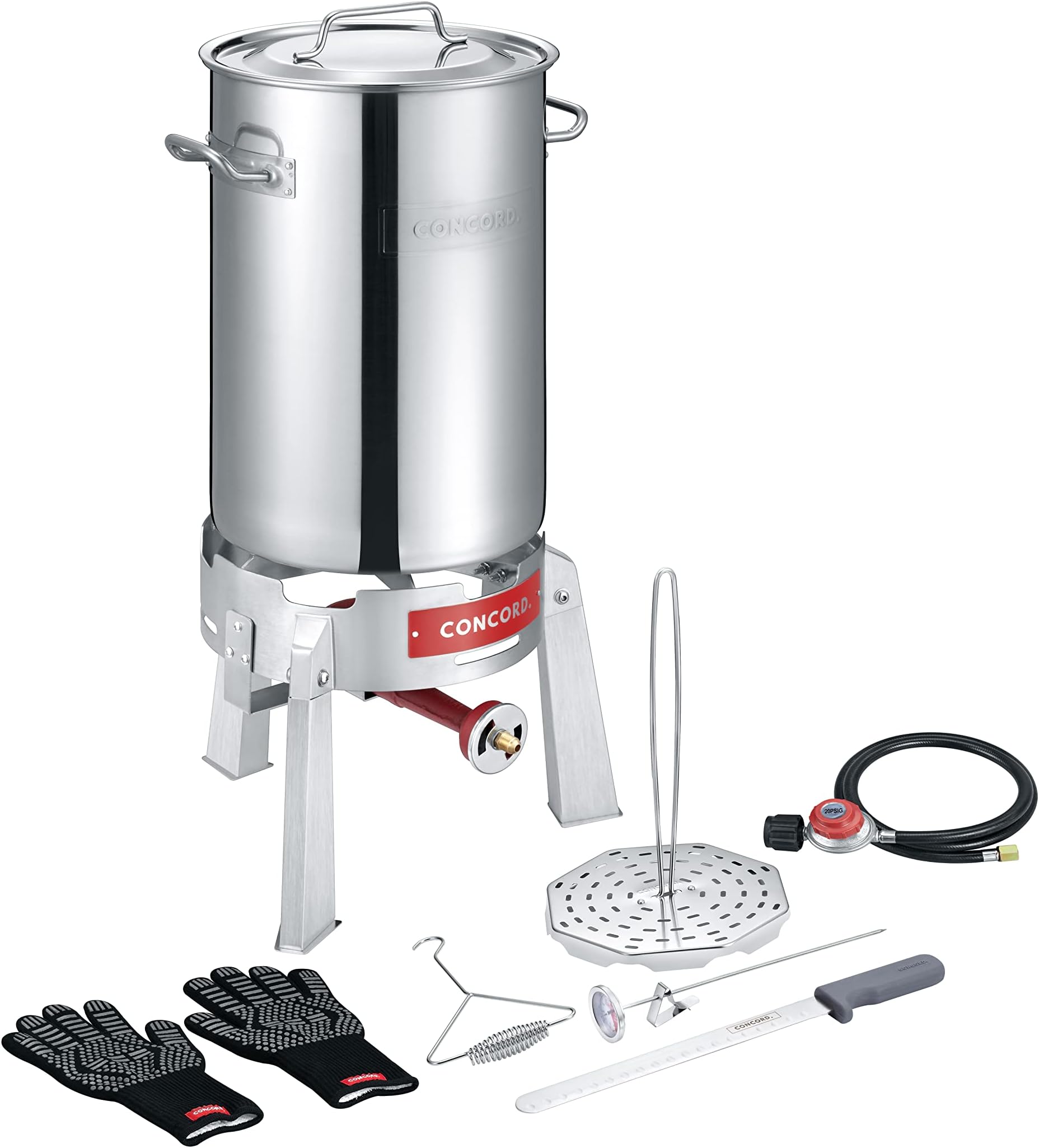 Enterprises Turkey Deep Fryer Oversized 44 Quart Stainless Steel Big Bird Kit by