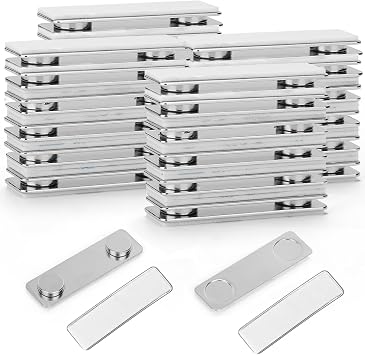 Magnetic Picture Hanger for Wall, Magnetic Picture Frame Poster Hanging System, Strong Wall Magnets Anti-Slip Design 1.7x0.5 inch 24 Pack
