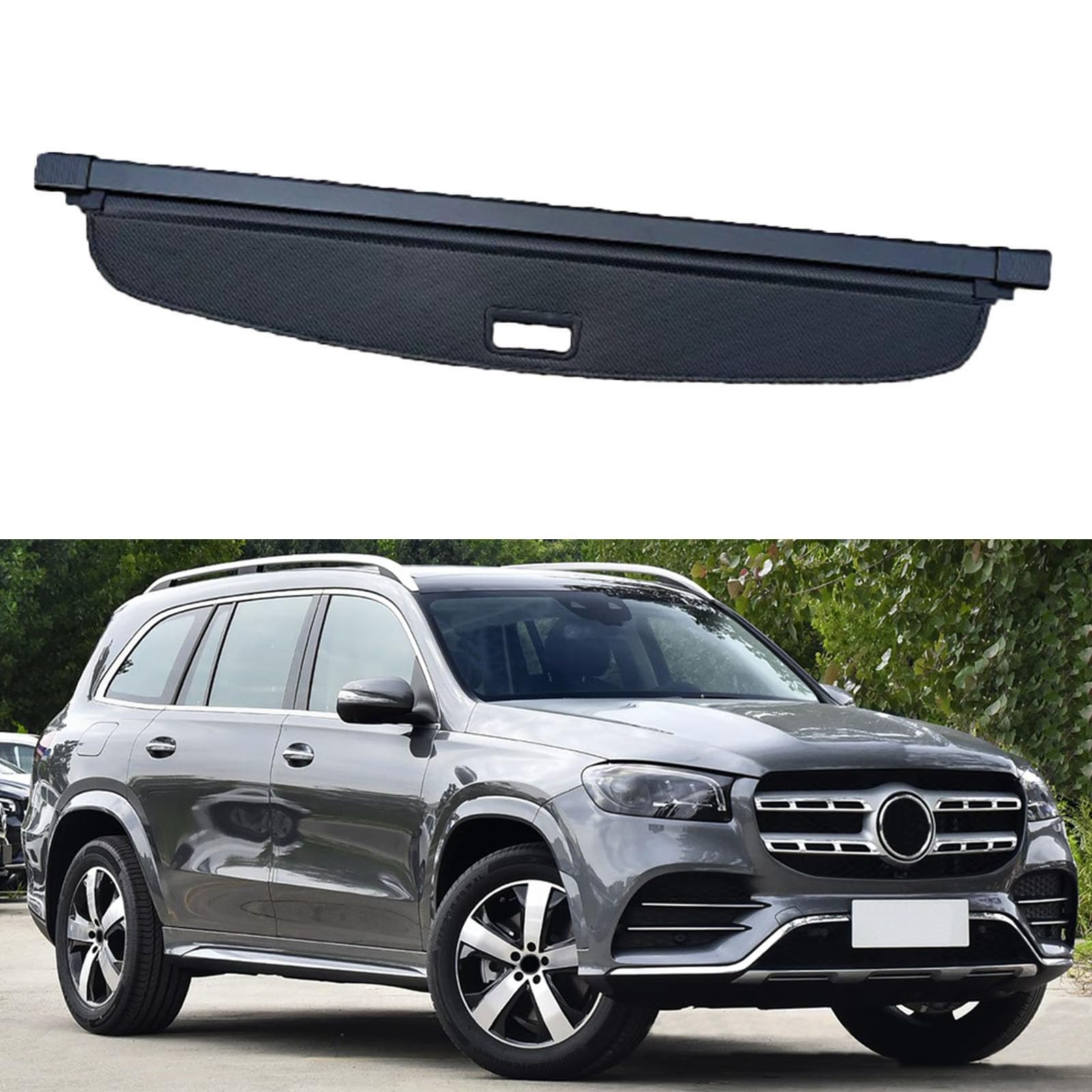 SXLGDW Car Retractable Rear Trunk Parcel Shelf,Compatible with Benz GLS 2021-2025,Car parts
