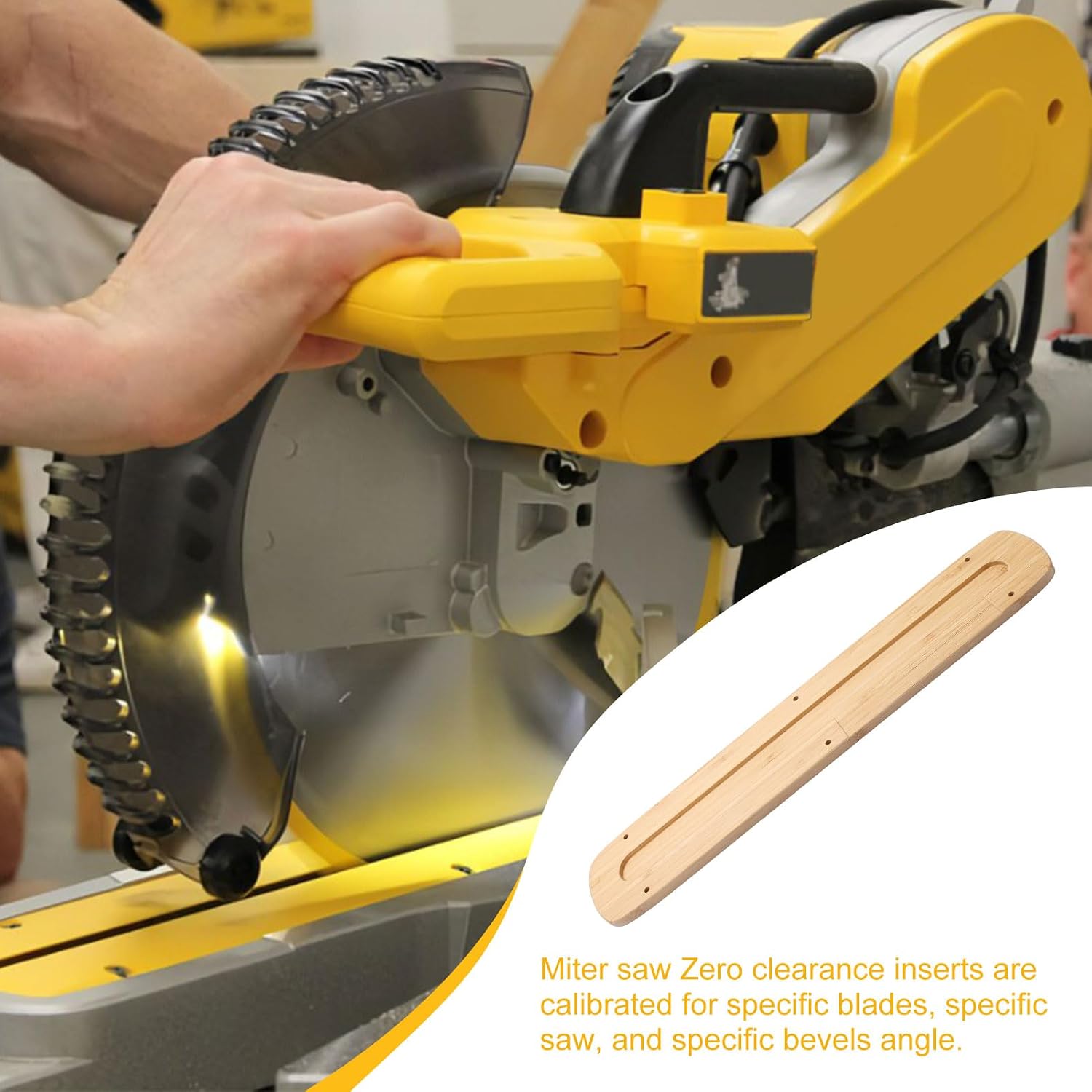 DW-4Y Zero Clearance Insert For Dewalt Sliding Miter Saws DHS780, DHS790, DWS779, DWS780 DWS782 | For Dewalt DHS780, DHS790, DWS779, DWS780 DWS782 Miter Saws