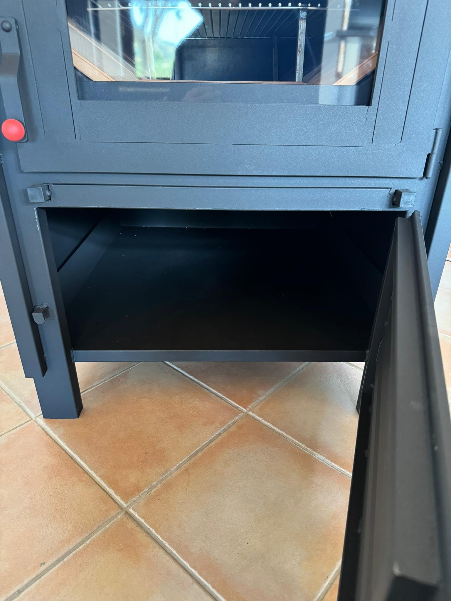 Forno a legna a cottura indiretta camera in refrattario 81x103