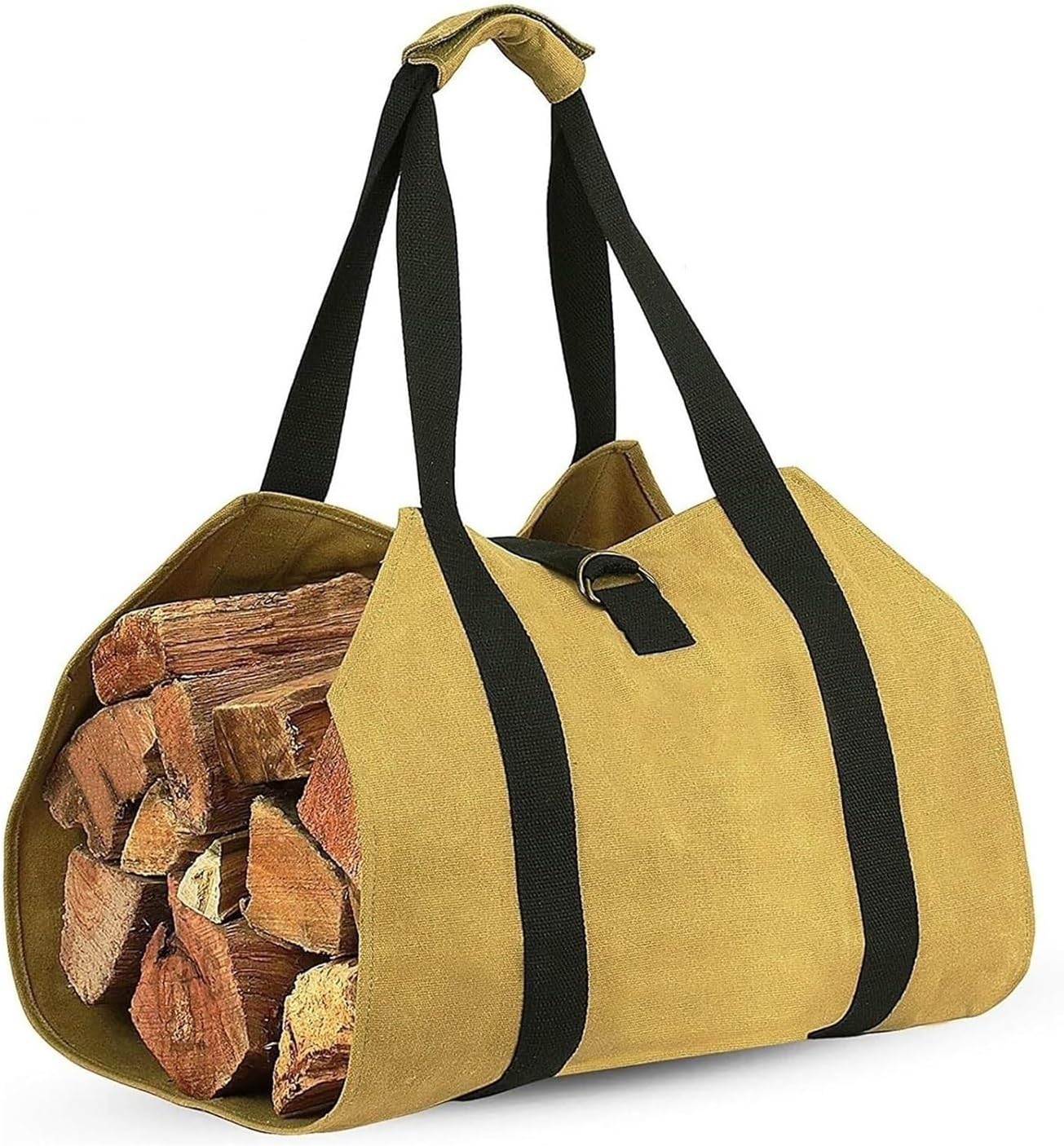 Fireplace Firewood Tote Bag, Firewood Carrier Log Bag Multicolor(Yellow)
