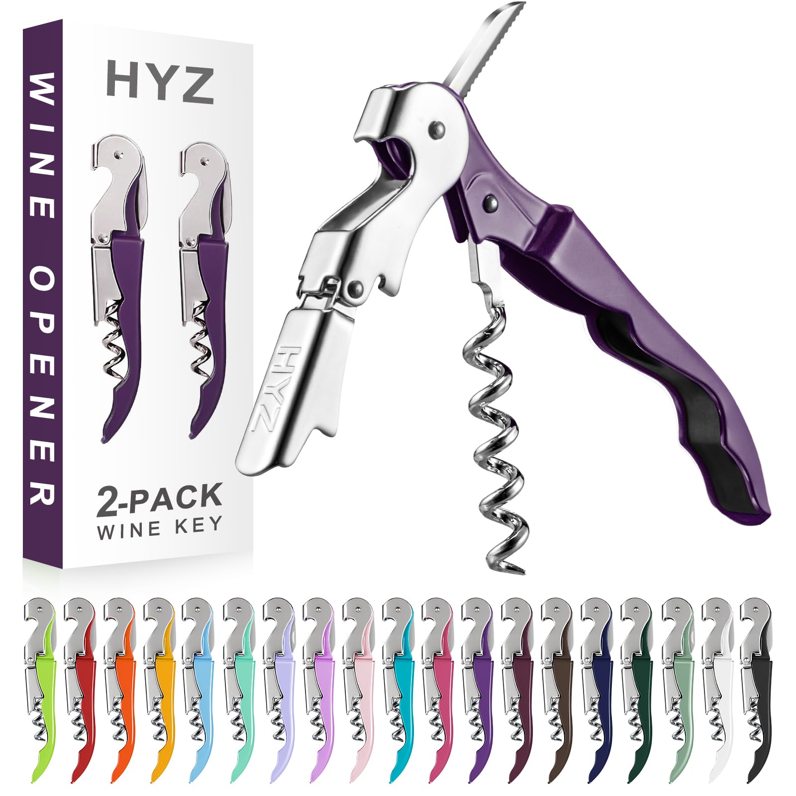 HYZ Wine Opener - Professional Waiter Corkscrew -12
