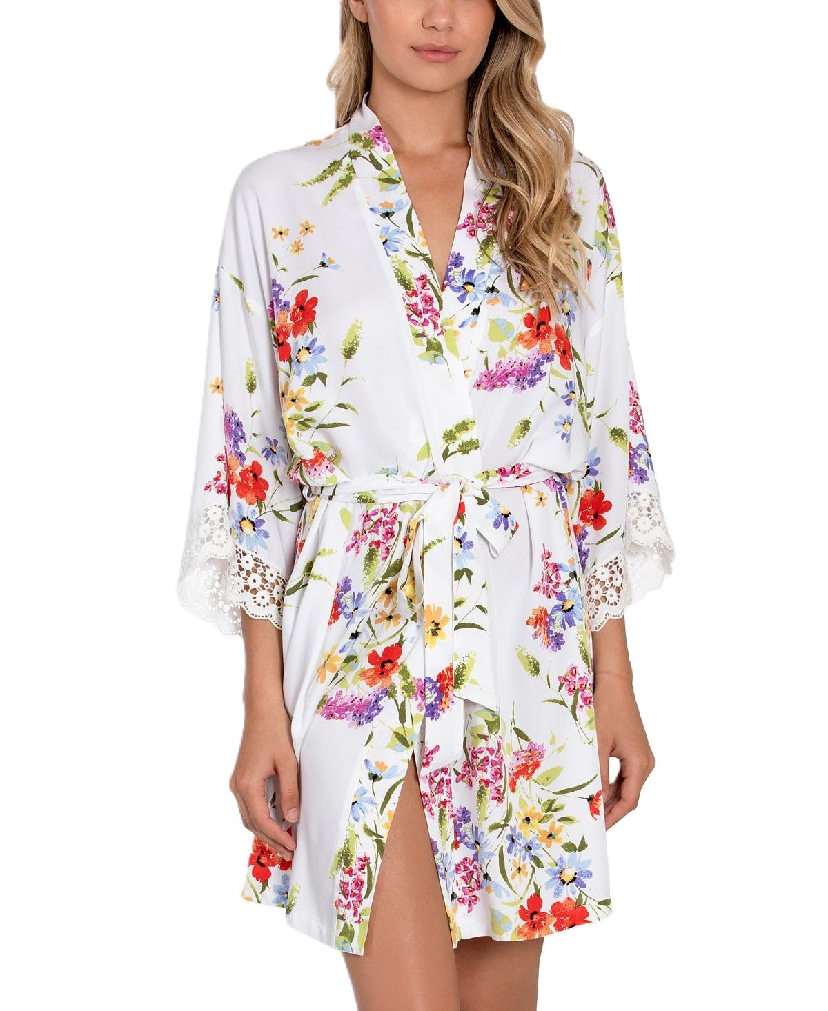 Linea DonatellaFloral-Print Wrap Robe