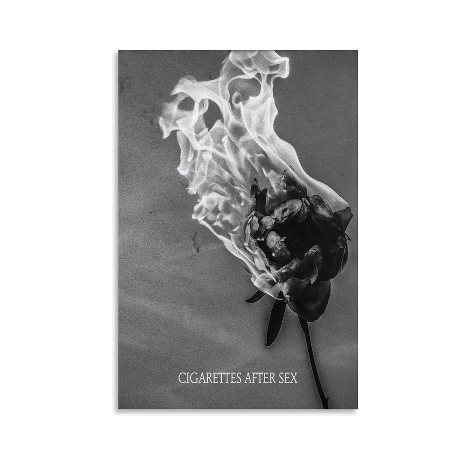 WHBAQ Cigarettes Poster After Sex Album Cover Poster Canva Colourfast Wall Art Decorative Painting for Living Room Bedroom Home Decor 12x18inch(30x45cm) Unframe-style