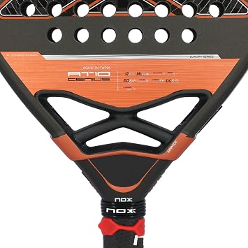 Padel Racket AT10 Genius Attack 12K by Agustin Tapia 2025 | Luxury Series Diamond Pala Padel | Exclusive Spin Technology & NOX Custom Grip | 12K Carbon with MLD Black EVA Core | Elite Pala