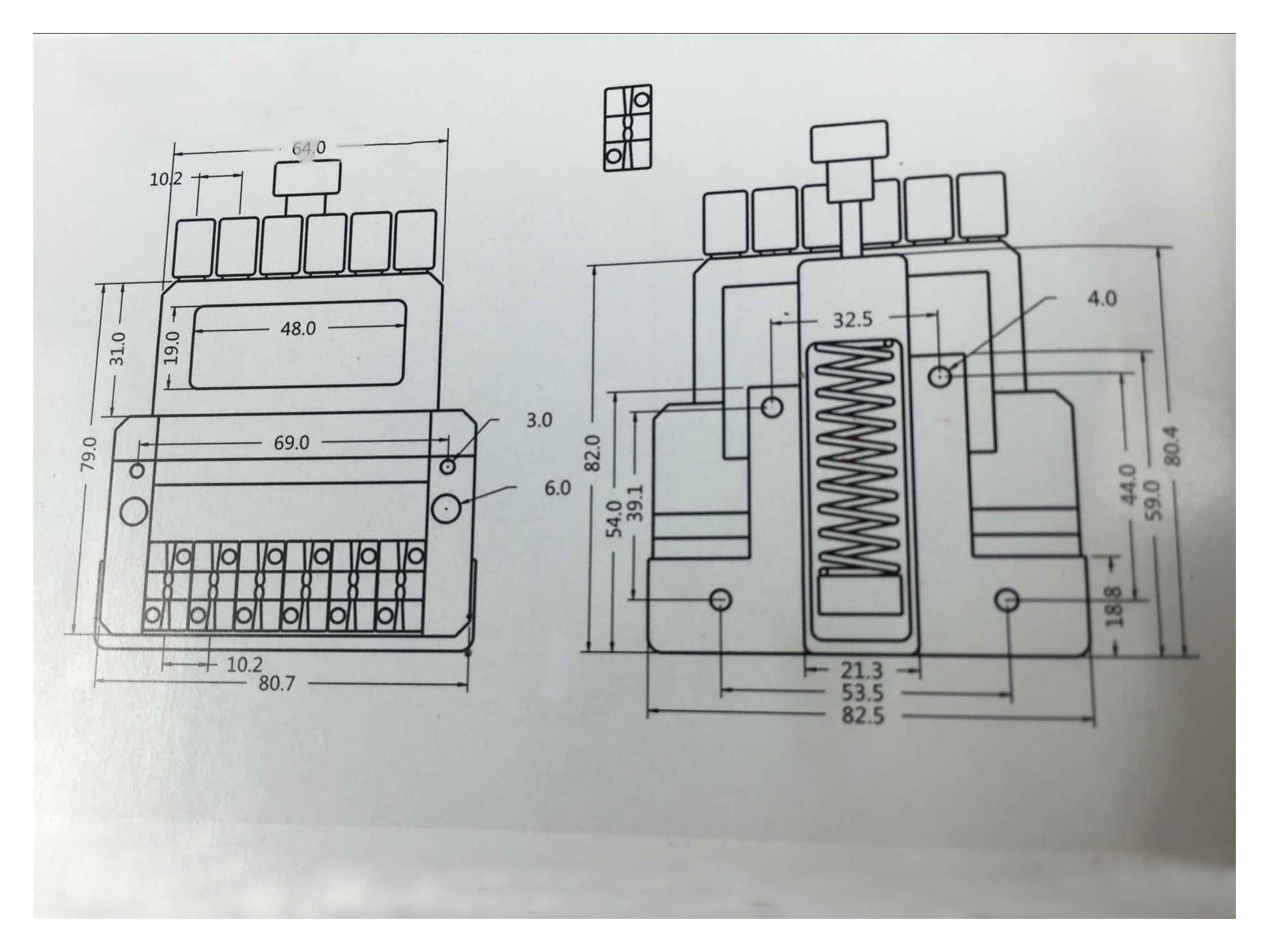mostków do gitary elektrycznej Akcesoria Do Gitary Elektrycznej Strunnik Do Gitary Elektrycznej 6-strunowy Bezgłowy Mostek Do Gitary Elektrycznej Czarny