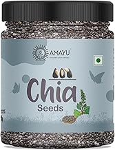 Amayu Raw Chia Seeds Fresh 125g for Weight Loss | Healthy Snacks for Eating | Edible Seeds | Seeds for Salad | High Protein Calcium, Zinc & Fiber