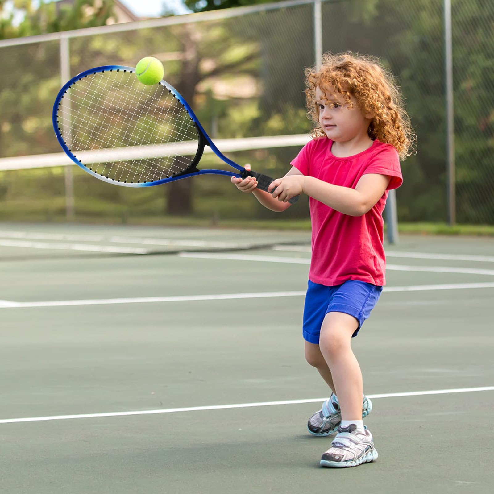 Lifup Raquettes de Tennis pour 2 Joueurs, pour Enfants de 5-9 Ans, Raquettes de Tennis avec Sac de Tennis