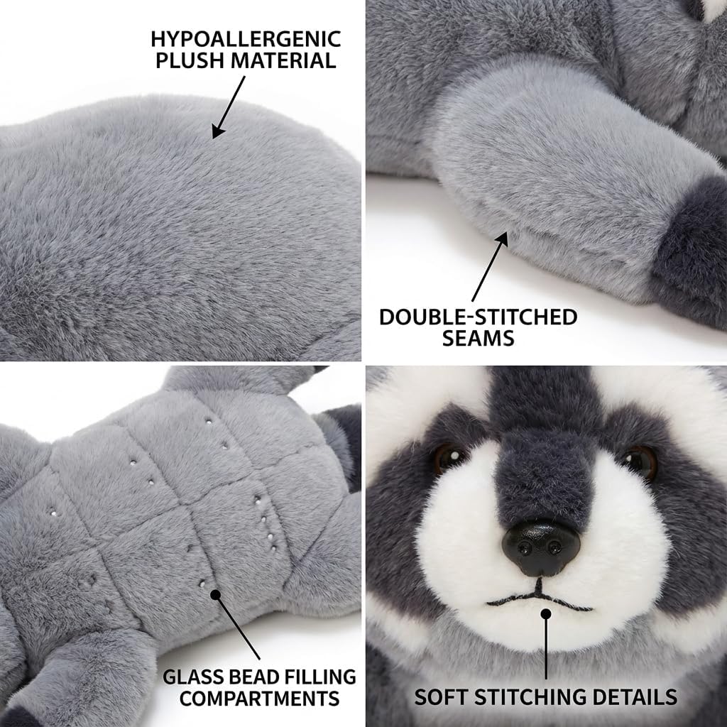 pluszowa zabawka, Ważona pluszowa miś Panda, miękkie pluszowe pluszaki, wypchany lis 30 cm(Raccoon Dog,65cm)