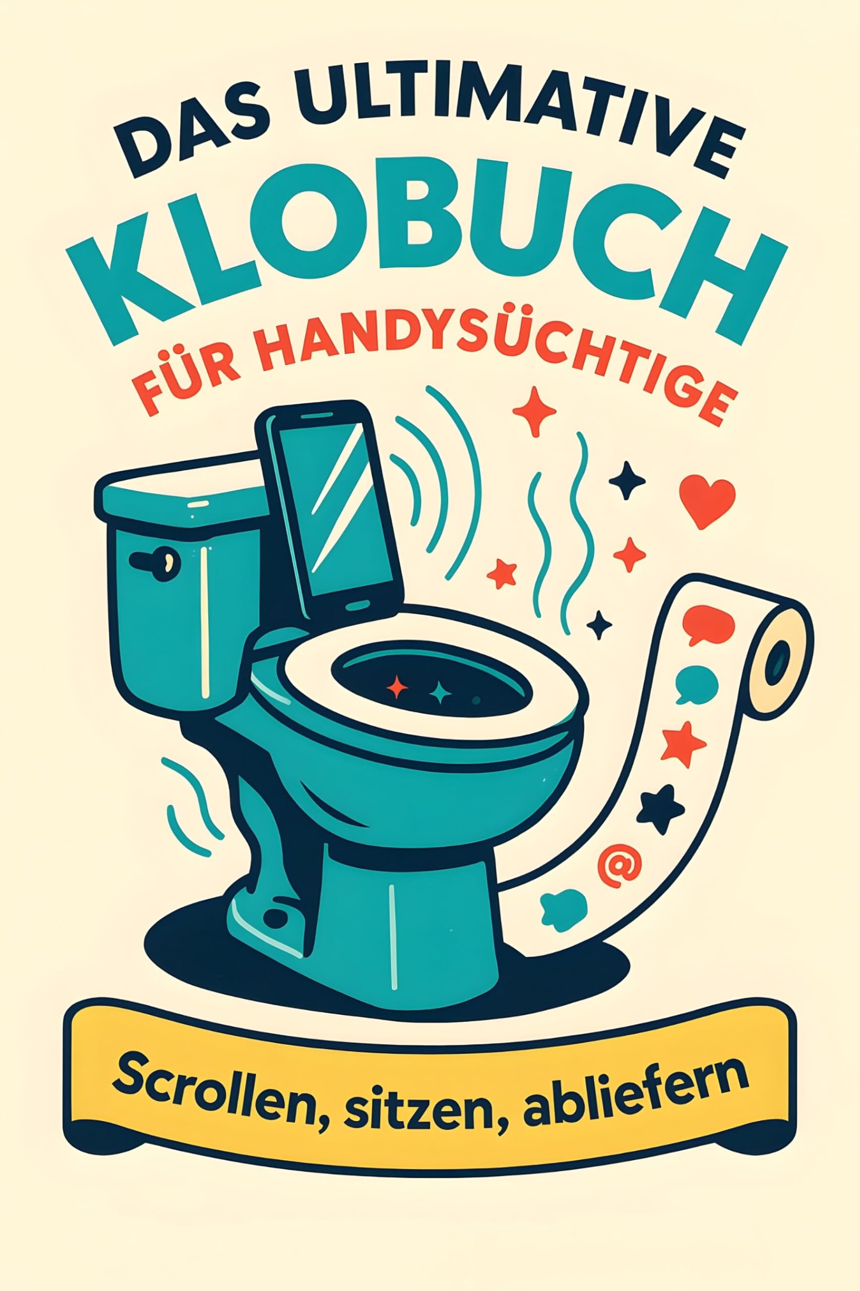 Das ultimative Klobuch für Handysüchtige: Scrollen, sitzen, abliefern. Lustiges Geschenk mit Lifehacks, Fun Facts und Geschichten