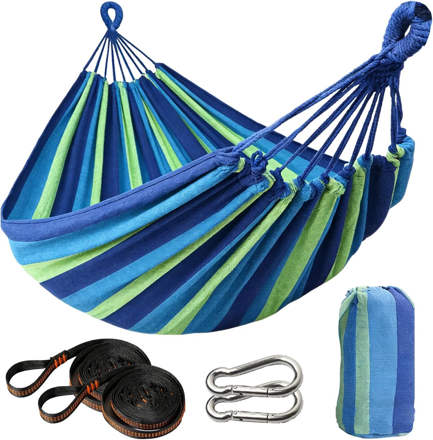 Outdoor Amacas Garden Camping Hammock,Hammock Portable with Carrying Bag for Patio Yard Garden Backyard Porch Travel