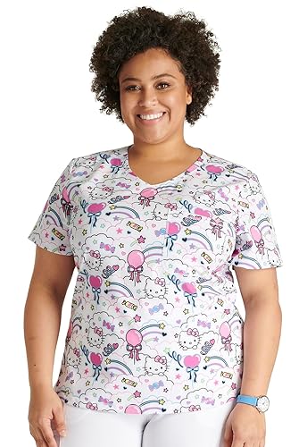 Tooniforms Nurse Gifts Women Scrubs Top Rounded V-Neck TF786