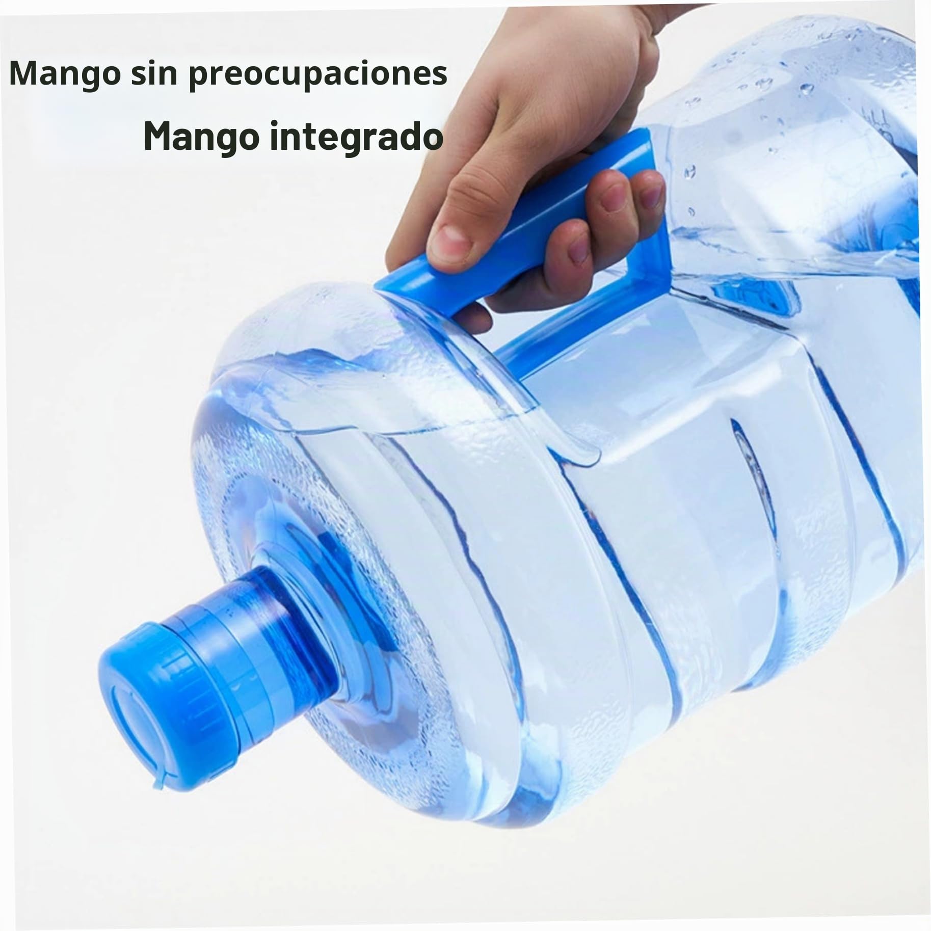 Jarra De Agua De 10 L Con Asa Grado Alimenticio a Prueba De Fugas Transparente Sin Olor Sellado Reutilizable a Prueba De Polvo Botella De Agua Portátil Contenedor Para Hogar Jarra De Agua Aire