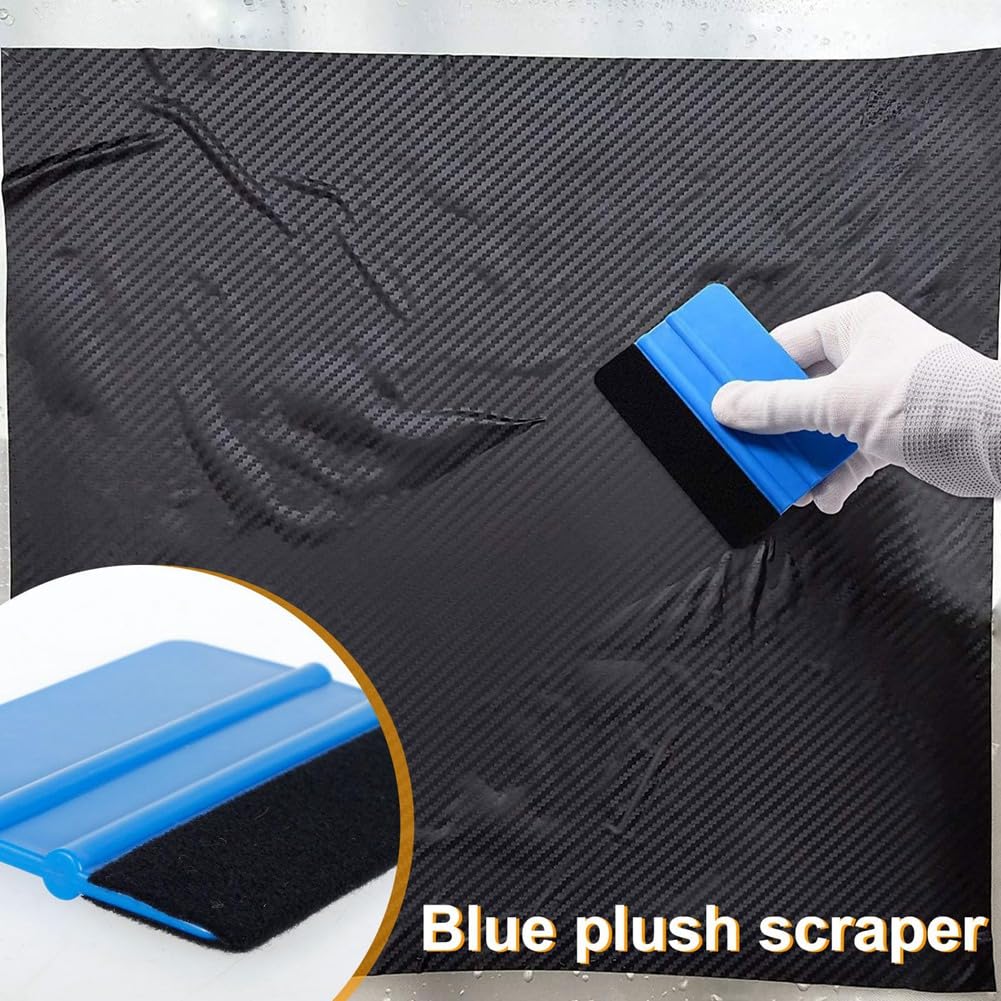 Wallpaper Smoothing Tool Kit 9pcs – Vinyl Wrap Application Set With Brush, Squeegee, Scraper, Seam Roller, Knife, Scissors, Edge Stick, Tape Measure For Film Decal Contact Paper - View #5