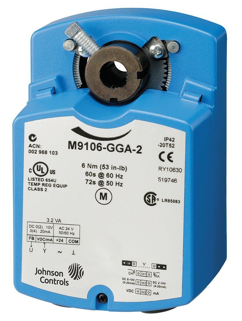 Johnson Controls M9104-AGA-2S Series M9104 Electric Non-Spring-Return ...