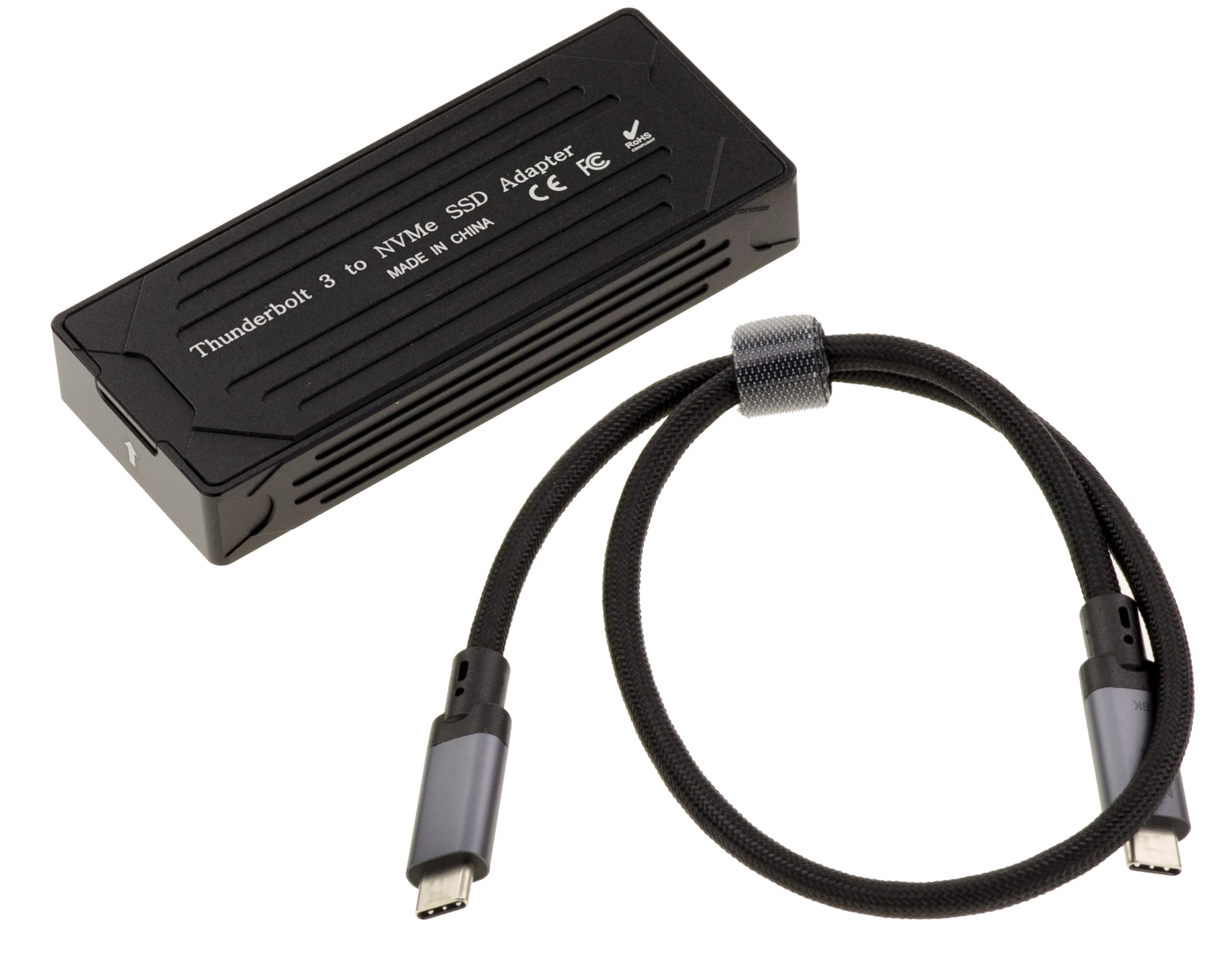 KALEA-INFORMATIQUE Aluminiowa obudowa Thunderbolt 3 40G dla dysków SSD M2 NVMe. Aluminiowa konstrukcja z szybkim kablem w zestawie