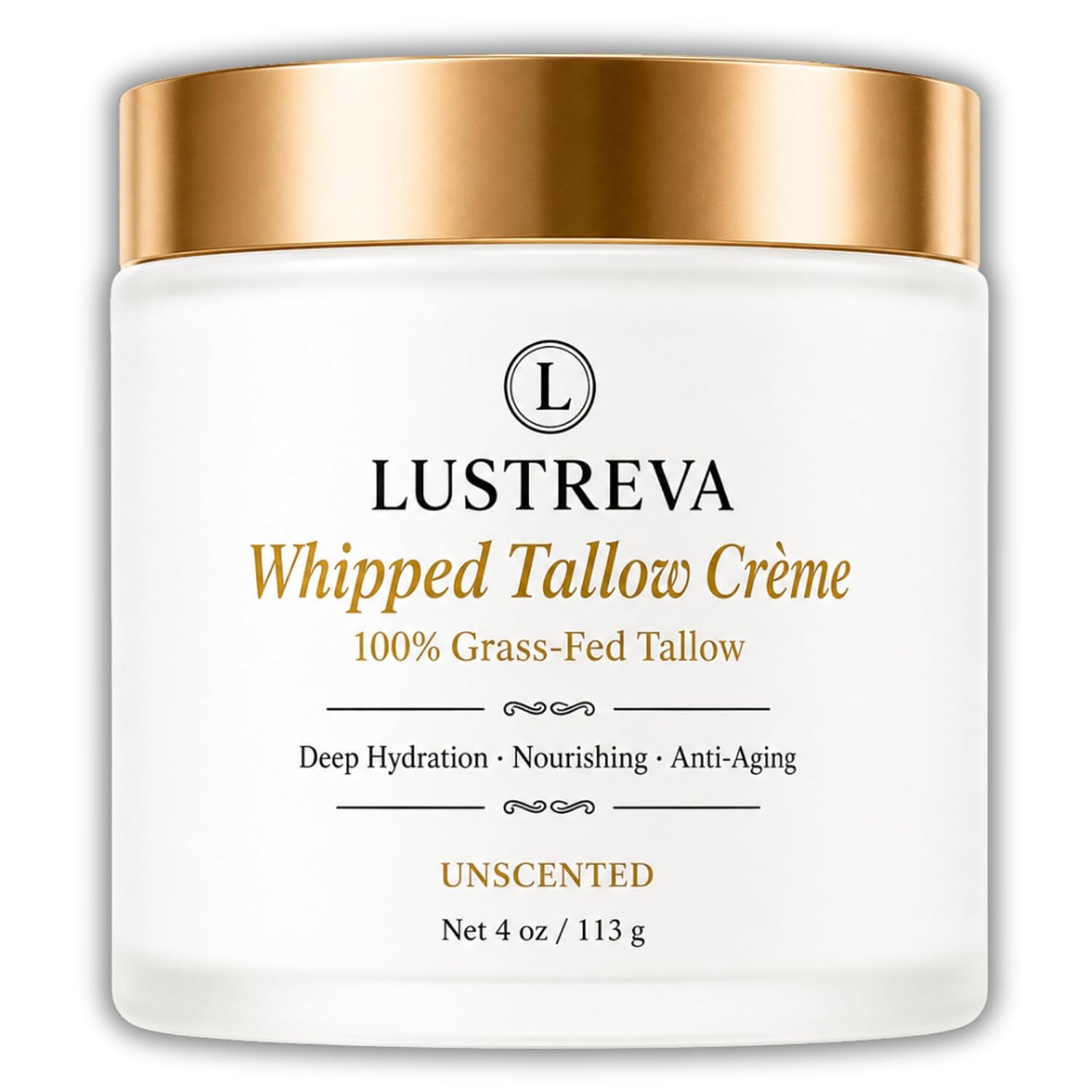 Lustreva Whipped Tallow Cream Moisturizer for Deep Hydration