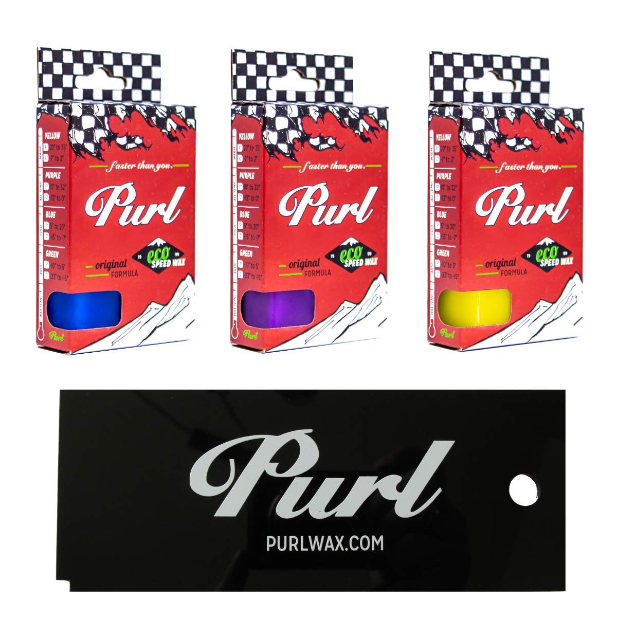 PURL - Ski & Snowboard Wax - Non Toxic - Biodegradable - No Fluoros