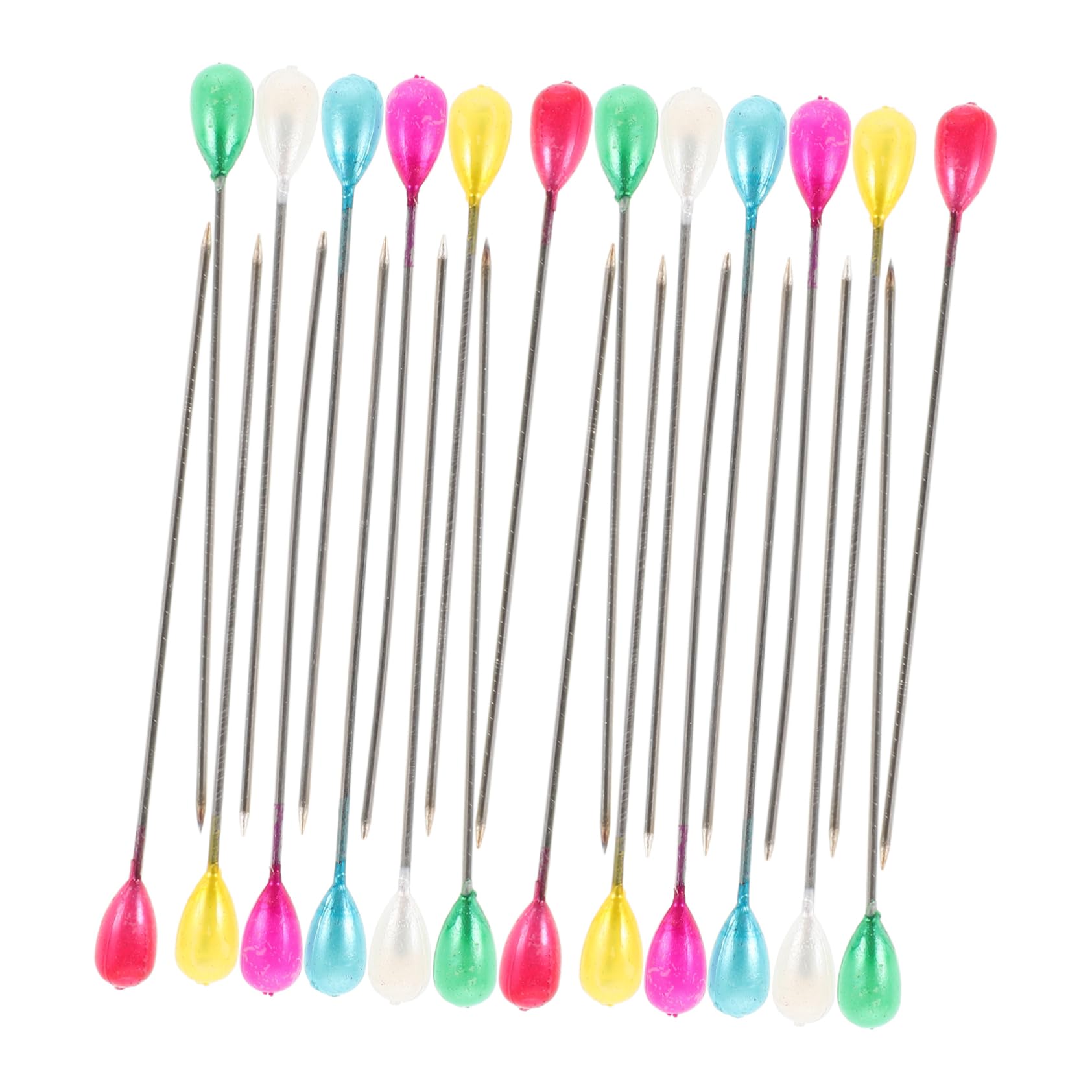 VILLCASE 200pcs Fabric Quilting Sewing Pins Heads Pearl Pins for Jewelry Making Crafts Straight Pins Sharp Tips Easy Positioning