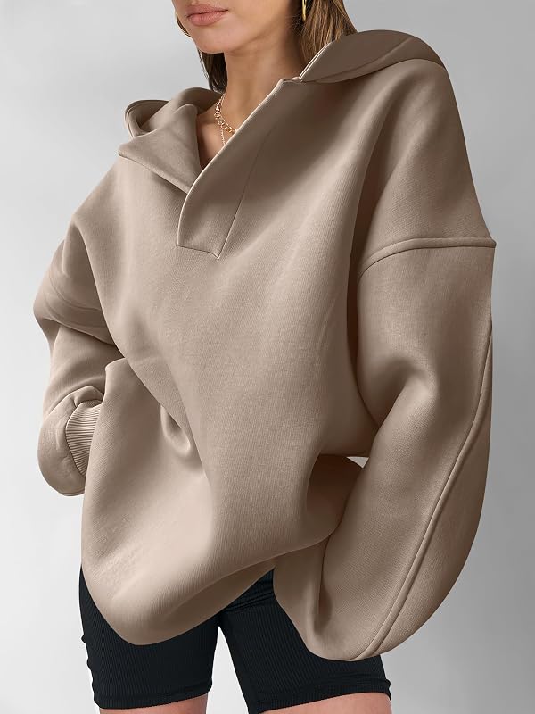 Hoodies for Women Oversized V Neck Sweatshirts image 4