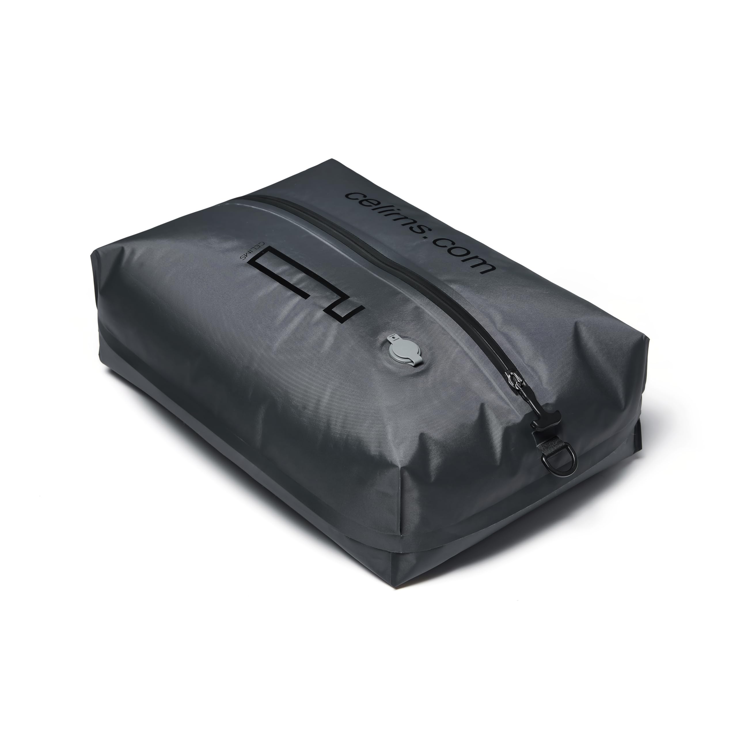 CELIMS - Bolsa de Compresión al Vacío 48x33x15cm con Bomba | Bolsa al Vacío | 25L | Impermeable y Reutilizable | Ahorra Espacio para Maleta | Ideal para Maleta, Viajes y Hogar | Negro