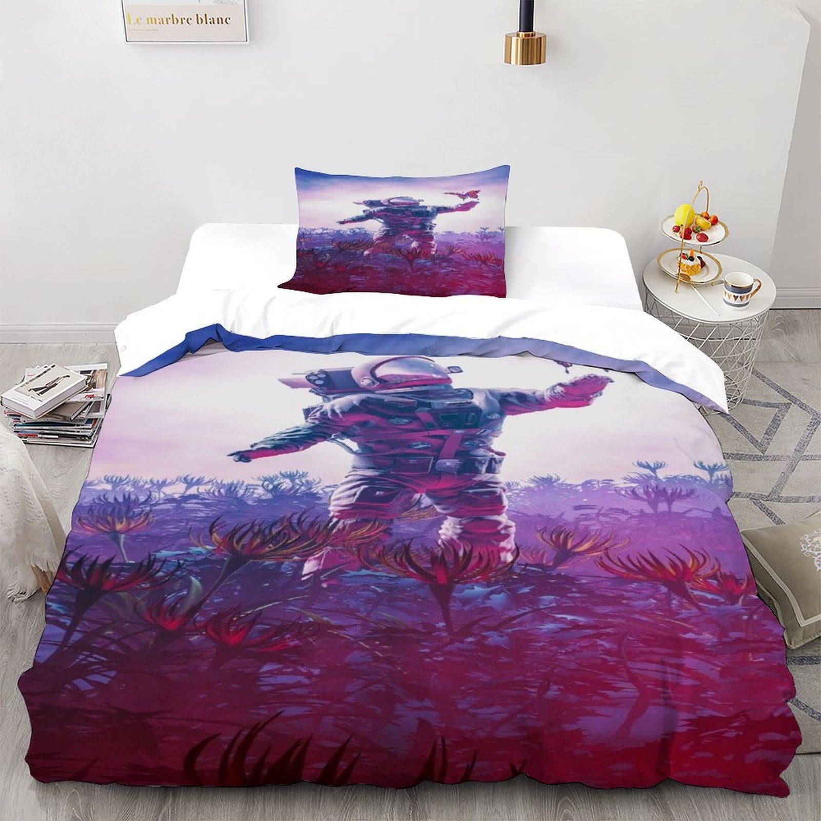 Housse de couette astronaute 135x200 le cadeau parfait pour enfant