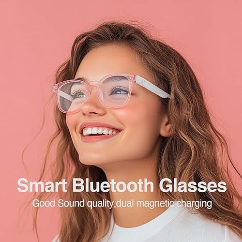 Miniatura 2 de Lentes de luz Bluetooth anti-azul, lentes inteligentes con Bluetooth para mujer, control de voz, estilo de oreja abierta, escucha música y llamadas