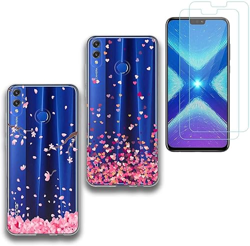 Custodia Huawei Smart 2019 Cover Silicone Trasparenti gel TPU Amore petali Morbido Antiurto Protettiva Shell Cover Per Huawei Smart 2019 Honor Lite con Pack vetro temperato Custodia Huawei Smart 2019 Cover Silicone Trasparenti gel TPU Amore petali Morbido Antiurto Protettiva Shell Cover Per Huawei Smart 2019 Honor Lite con Pack vetro temperato