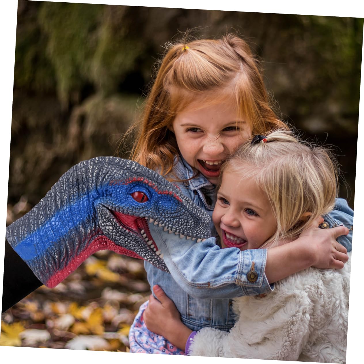 Juguete de Dinosaurio Marioneta de Mano para Niños Mandíbula Articulada y Pintura Detallada para Juego de rol y Creatividad
