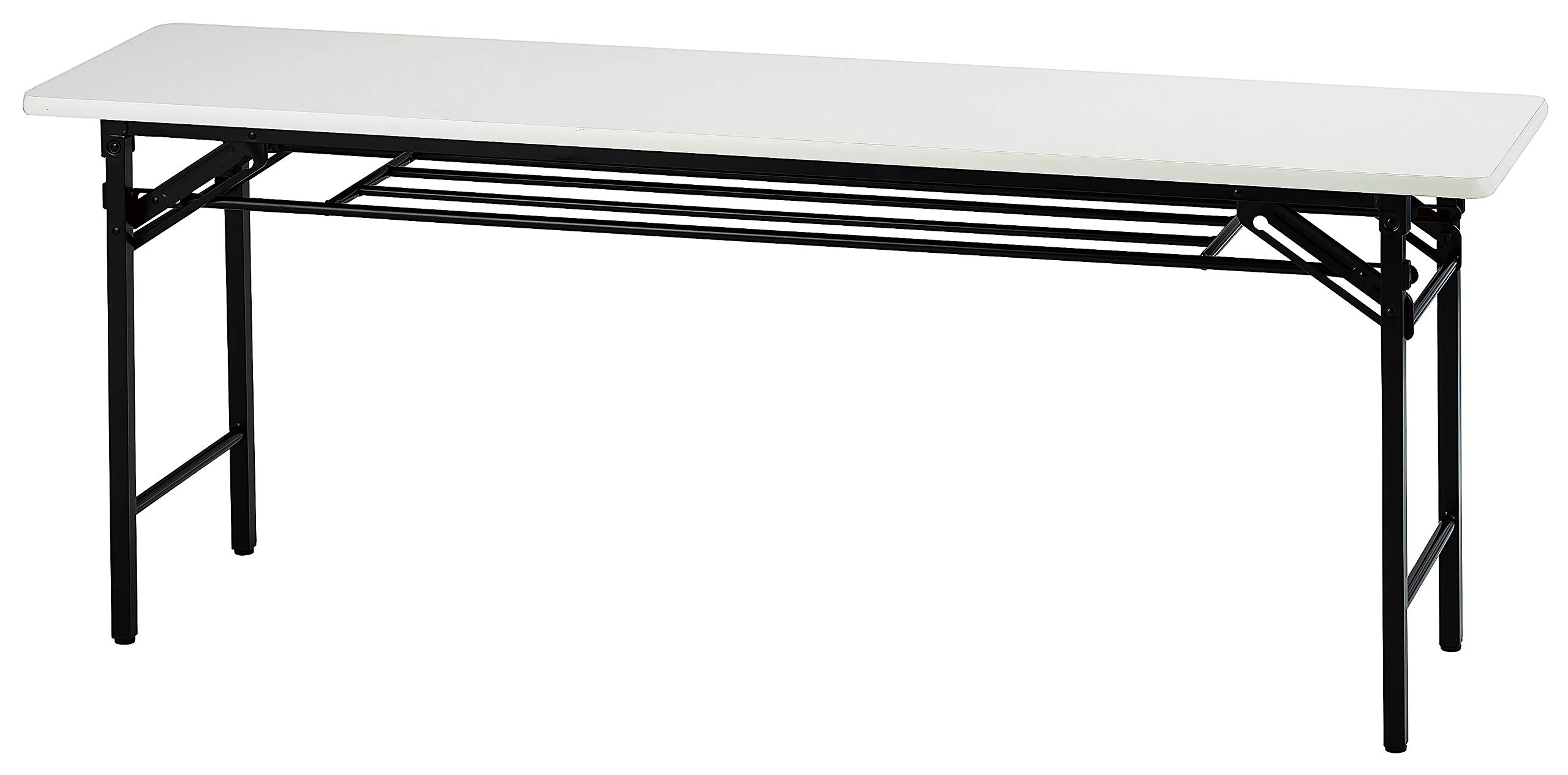 【直接お渡し可能】ミーティングテーブル（会議机） Amazon | 【法人限定】 ソフトエッジ 折りたたみ 会議テーブル 棚付き