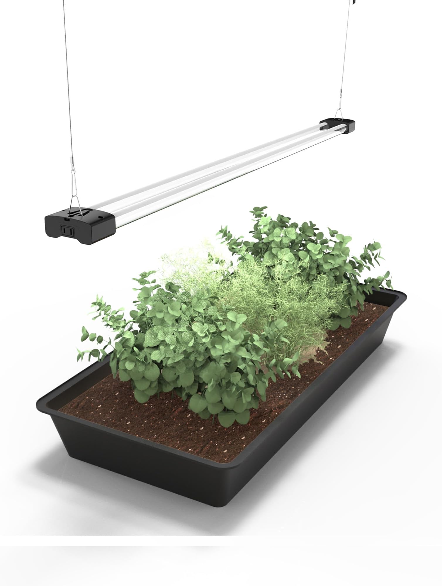 DYMOND Boostgro LED Seed Starter Grow Light 4FT Full Spectrum Linkable 5000k Daylight + 660nm Red + 450nm Blue Indoor Plant Lighting Fixture