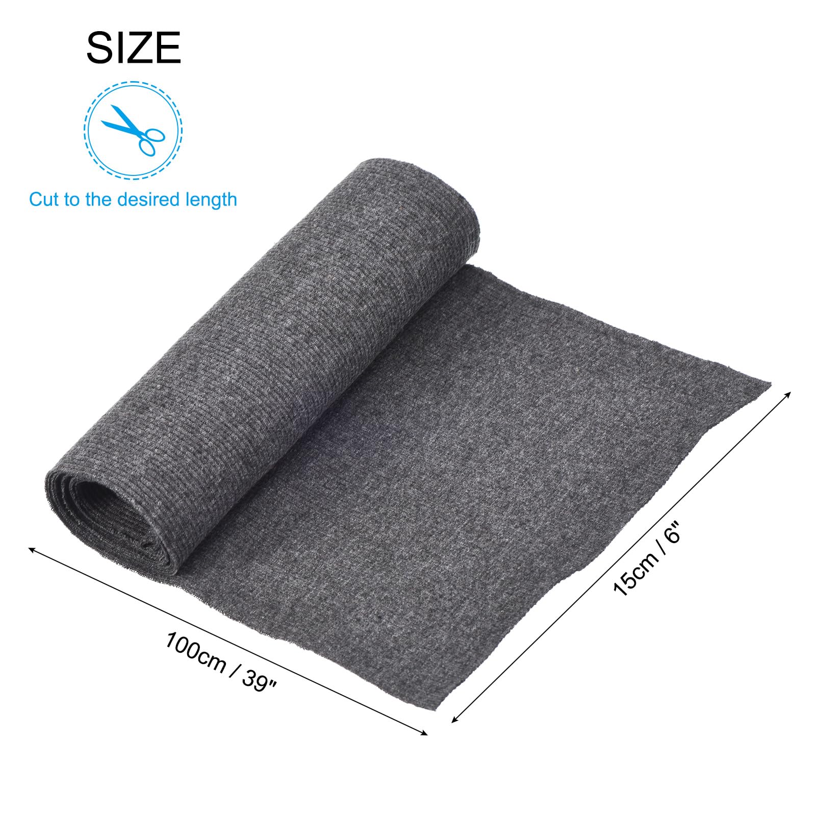 QUARKZMAN 39 Polsini Elastici Finiture a Coste Tessuto di Cotone Maglia a Costine Nastro Elasticizzato Polsini Cintura per Maniche per Cucire, 8 di Larghezza, Colore Beige