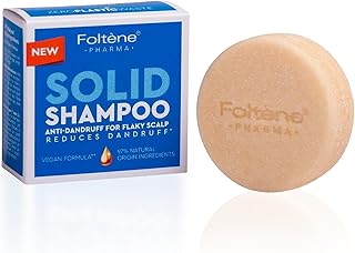 Foltene PHARMA Anti Dandruff Solid Shampoo – Dandruff Solid Shampoo Bar for Flaky, Itchy & Dry Scalp – 97% Natural Origin, Vegan Soap Bar for Sensitive Skin – Relieves Dry Skin & Flaky Scalp 75g