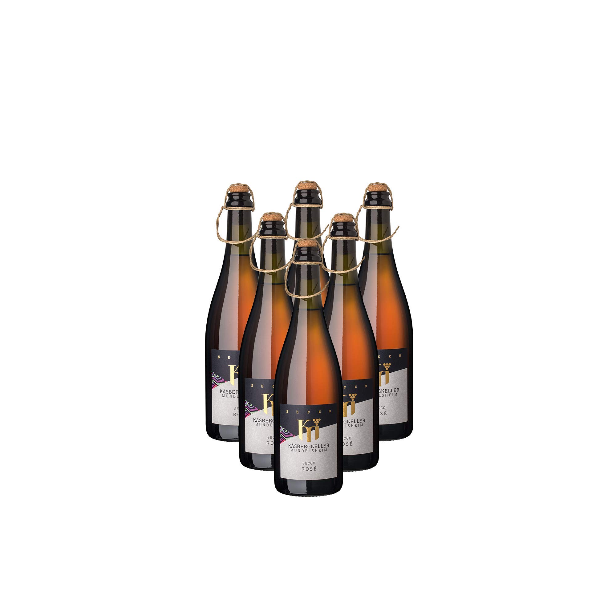 Käsbergkeller Mundelsheim Secco Rosé Deutscher Perlwein (6 x 0.75 l)