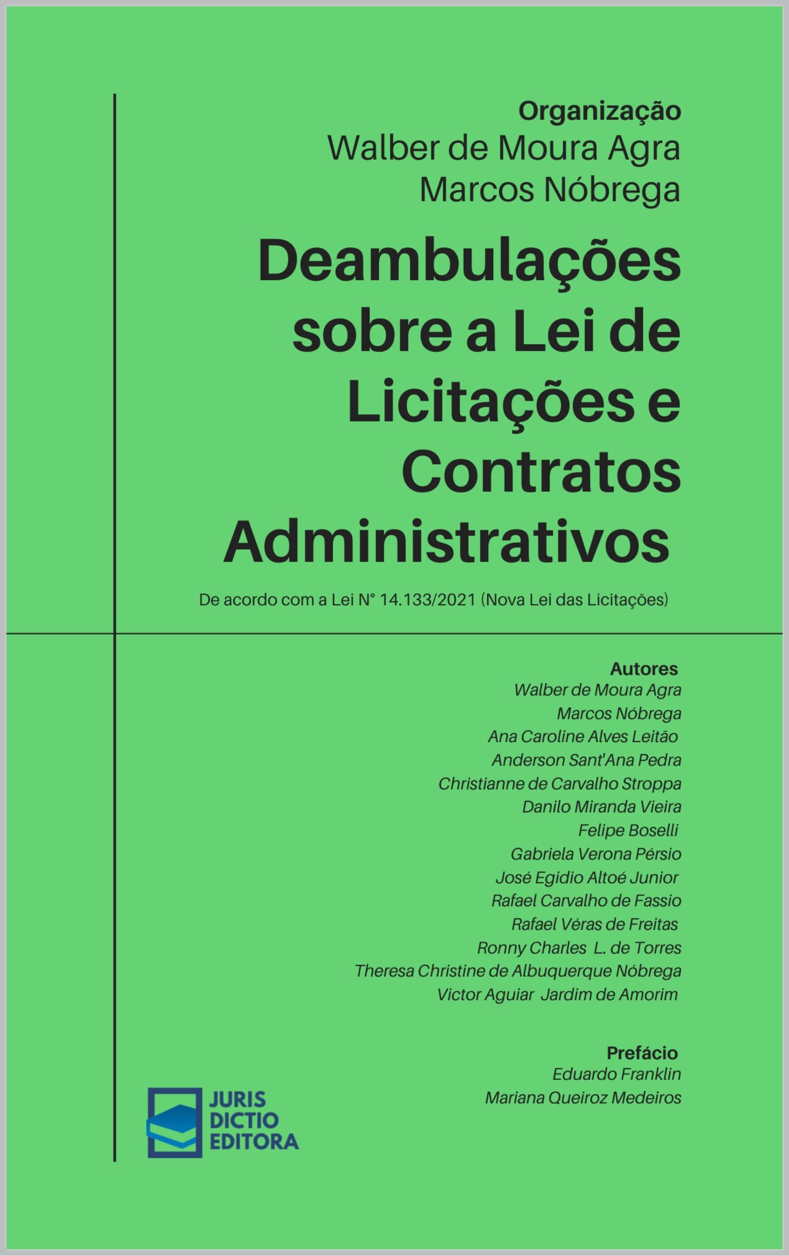 Capa de Deambulações sobre a Lei de Licitações e Contratos Administrativos