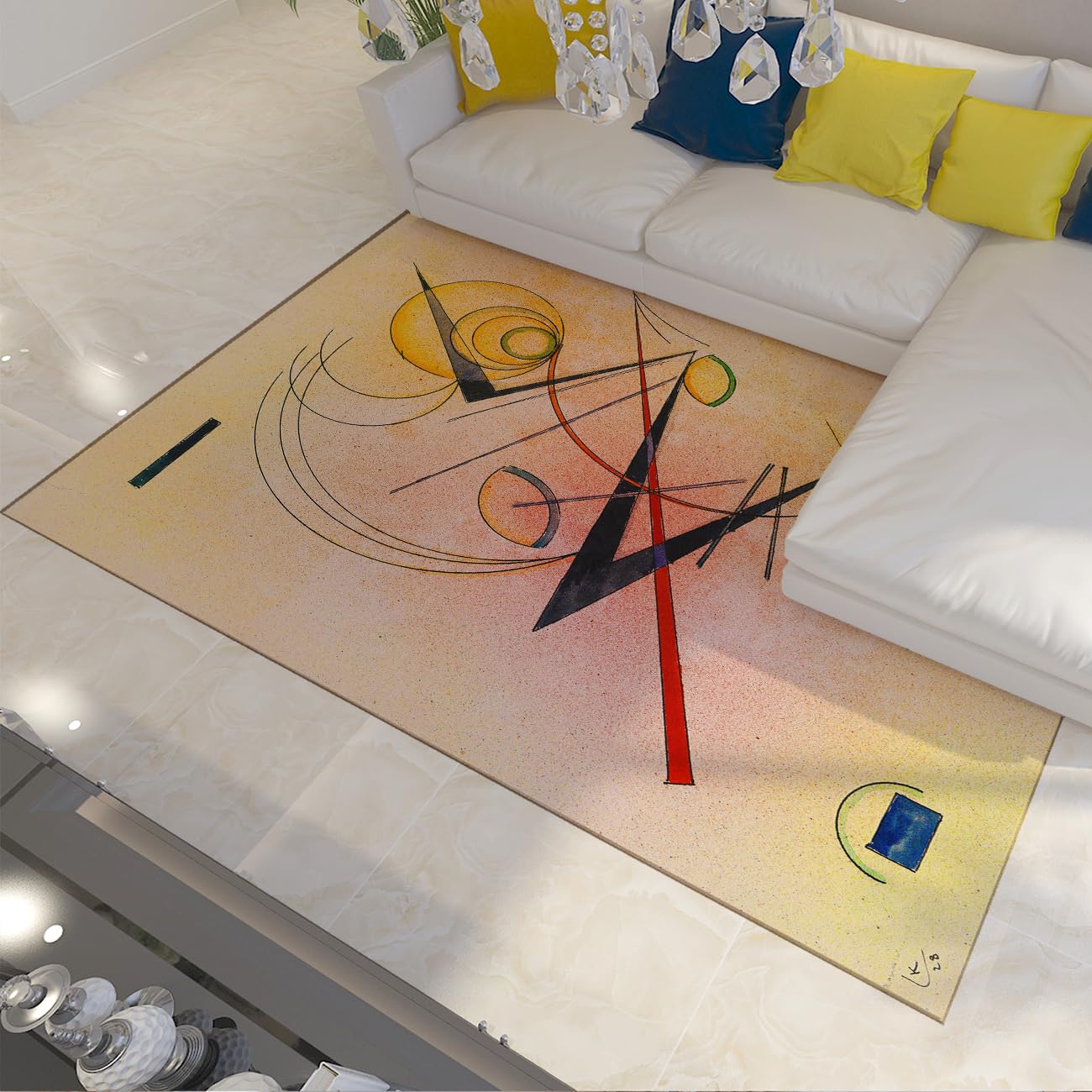 Tapis antidérapant et doux pour protéger vos sols avec style