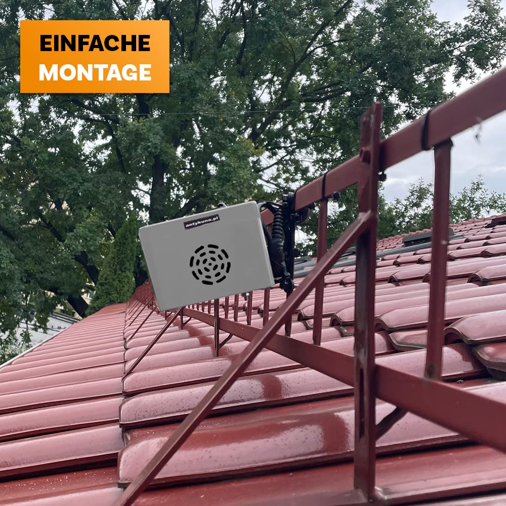Repelente ultrasónico para roedores 1 altavoz | Silencioso y eficaz | Impermeable | Alta frecuencia | Para el jardín, la terraza y el balcón